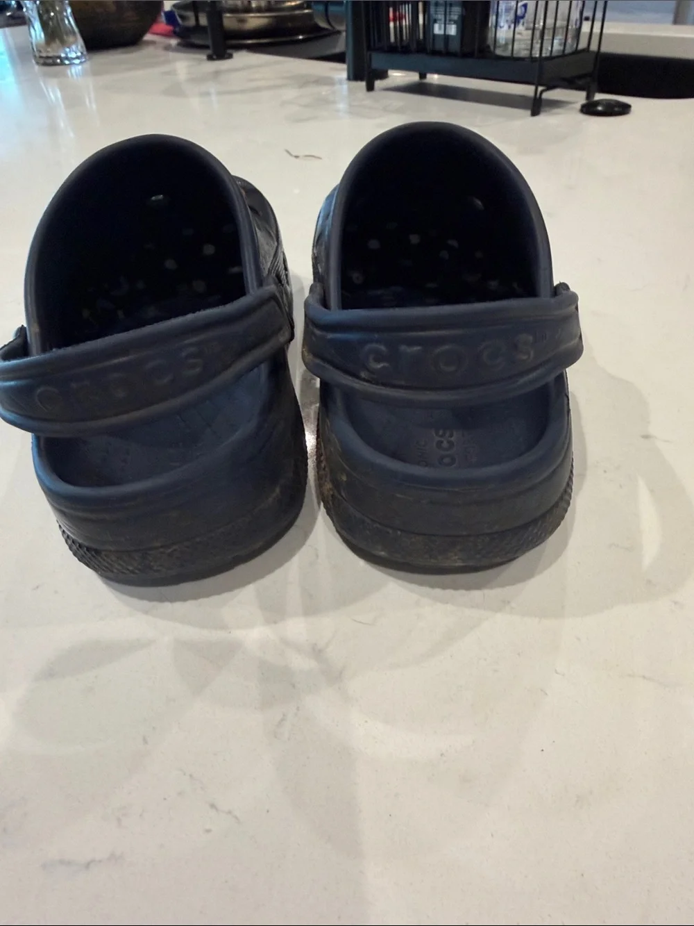 CROCS Kids Navy Classic Clog with Character Jibbitz